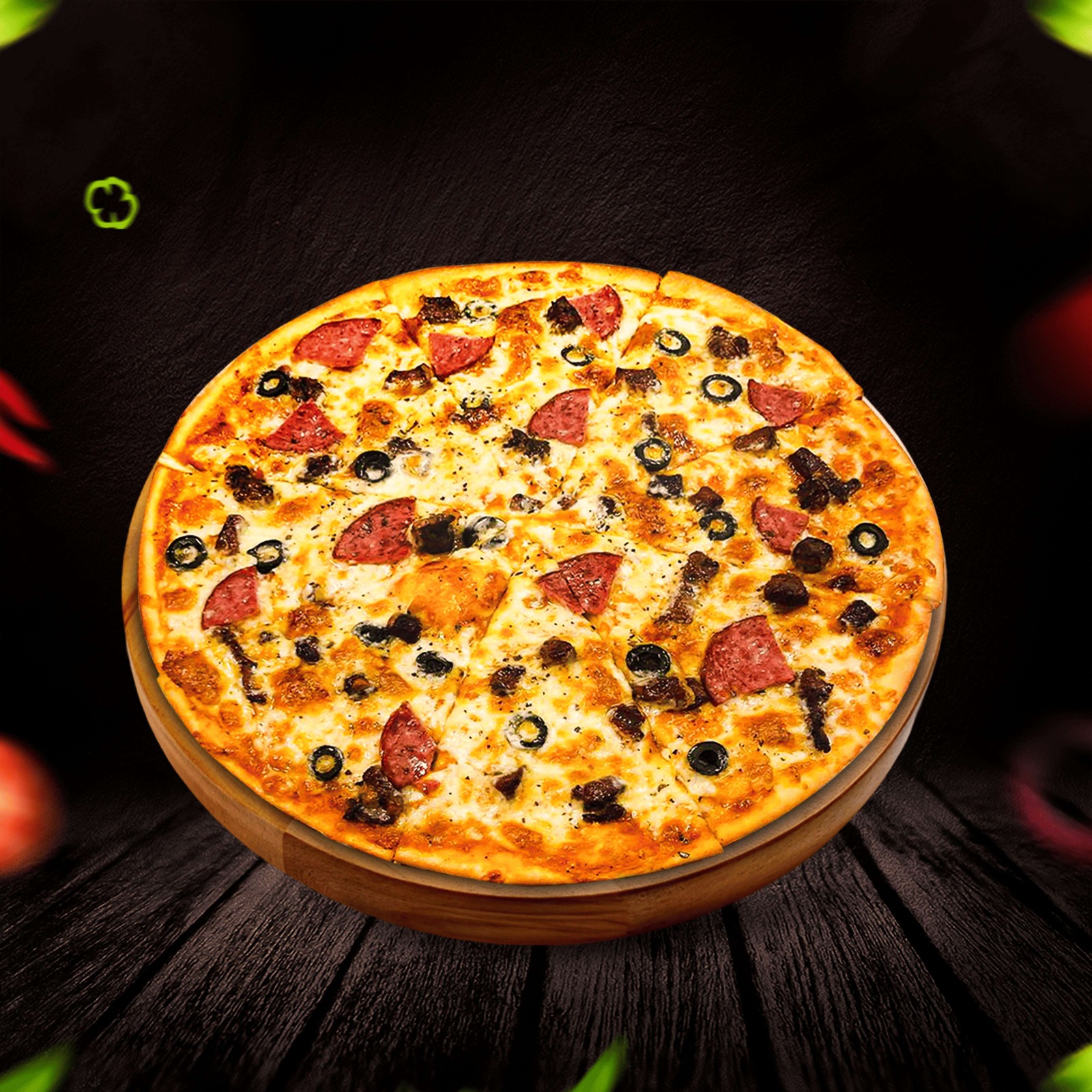 Beef Meatzza Pizza
